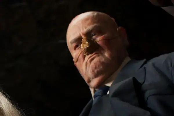 John Howard plays The People Eater in Furiosa: A Mad Max Saga with his nose covered