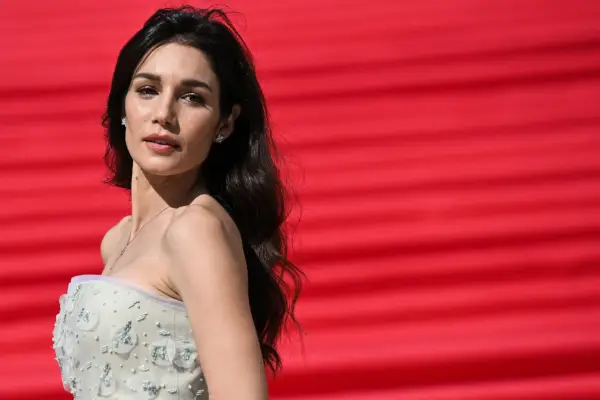 Cuban, Italian and US actress Mariela Garriga poses on the Spanish Steps ahead of the premiere of 