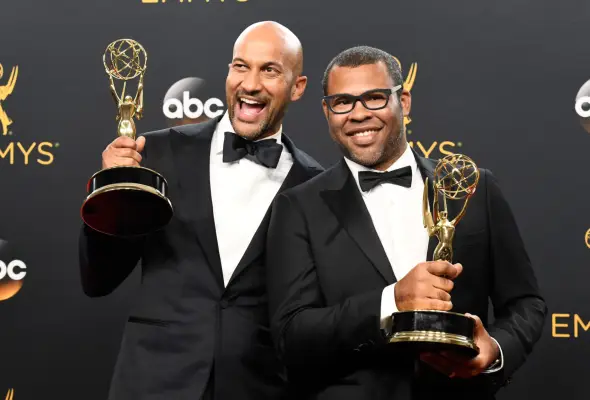 Keegan Michael-Key and Jordan Peele at the Emmys (Getty, EH)