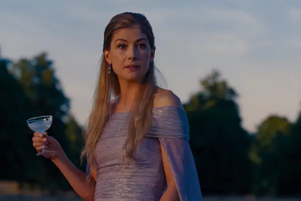 Rosamund Pike as Lady Catton in Saltburn