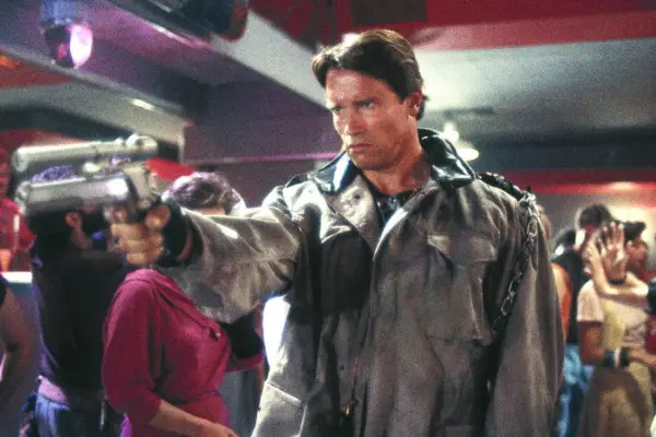 Arnold Schwarzenegger in The Terminator.