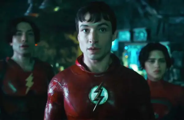 Ezra Miller as The Flash/Barry Allen in The Flash