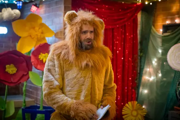 Ralph Davis in Film Club, wearing a lion costume.
