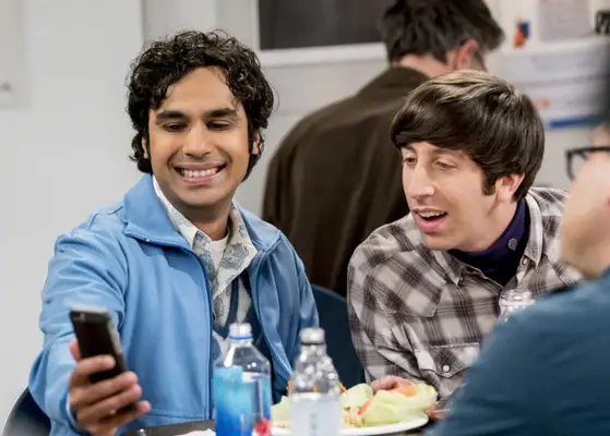  Simon Helberg, and Kunal Nayyar in a still from 