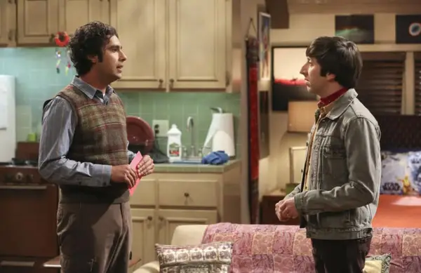 Simon Helberg and Kunal Nayyar in a still from 