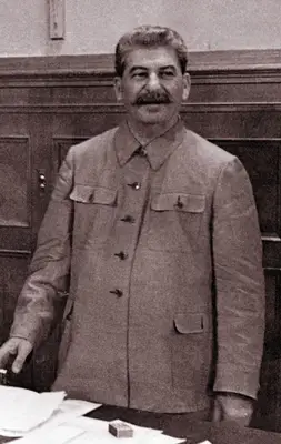 Joseph Stalin, born Josef Vissarionovich Dzugashvili, (1879- 1953), a Bolshevik revolutionary and leader of the Soviet Union, Moscow, 1944. He remained in power through World War II and until his death. (Photo by Laski Diffusion/Getty Images)