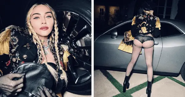 Madonna Flaunts Pompum