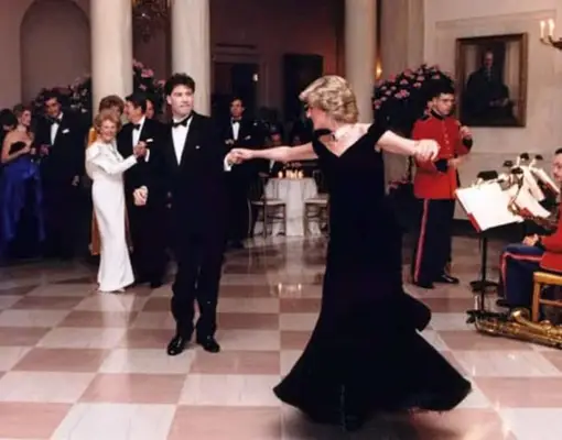 John Travolta and Princess Diana (Wikipedia)