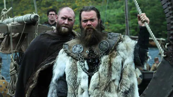 Jóhannes Haukur Jóhannesson and James Ballanger in a still from 