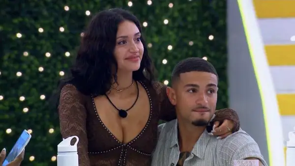 Miguel and Leah get slammed in the recent game (@peacock)