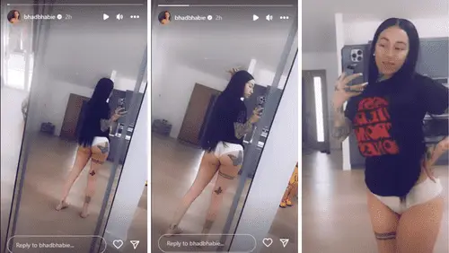 Frisk blæk! Bhad Bhabie viser massivt nyt 'Butt'sfly' tatovering, mens hun svirrer i NSFW -klip