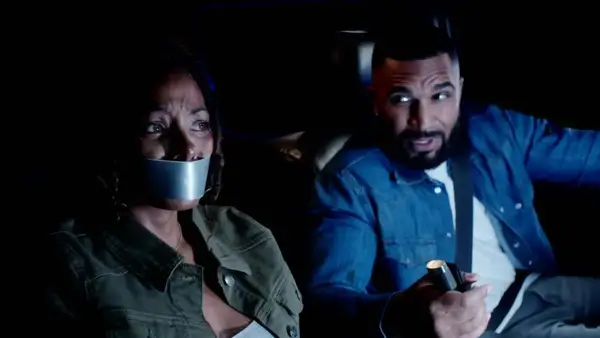 Eva Marcille and Jaeden White in a still from 