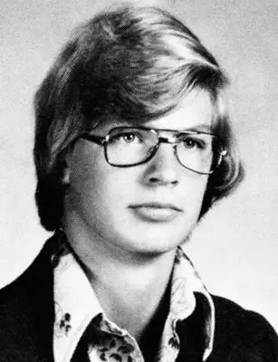 Photo of Jeffrey Dahmer as a senior in high school (Reverie, yearbook of Revere Senior High School, Richfield, Ohio)
