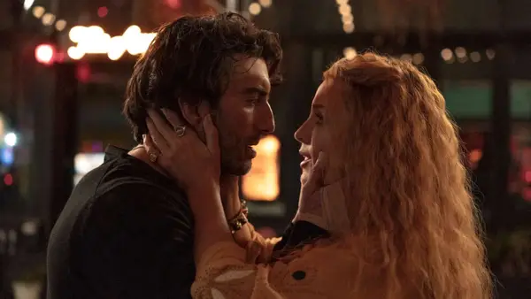 Blake Lively and Justin Baldoni in a still from ‘It Ends with Us’ (@sony)
