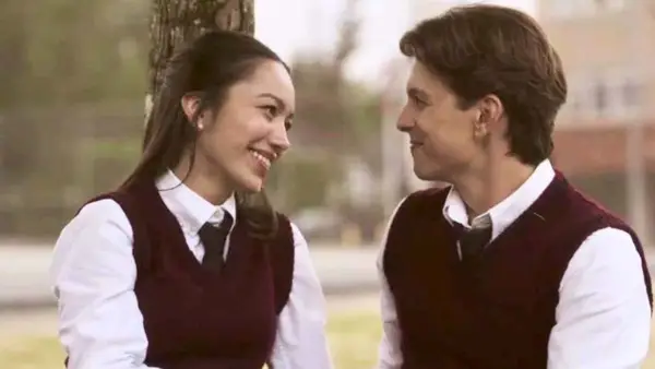 Aiden Howard and Jasmine Vega in a still from 