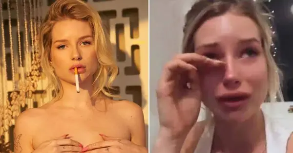 Lottie Moss: Tränenäugige Modell macht nur frei, nachdem Nacktbilder online durchgesickert sind