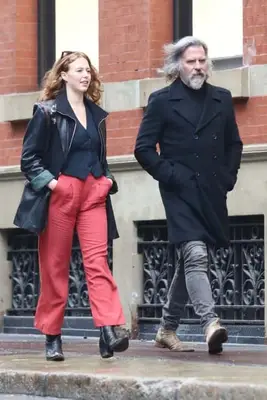 The television star was spotted with an unidentified female companion (Backgrid)