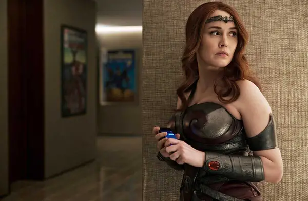 Dominique McElligott in a still from 