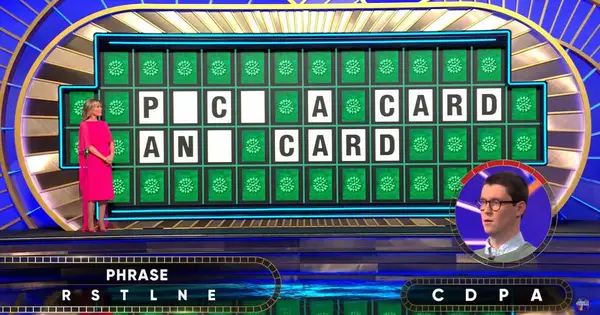「Wheel of Fortune」で新郎になる凍結 - 彼が単純なパズルを解決するのに苦労してから60,000ドルをほとんど失います