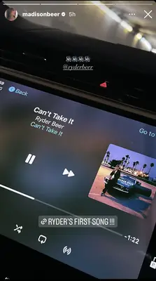 Madison Beer jubelt jüngeren Bruder Ryder, als er seine erste Single fallen lässt