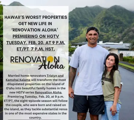 Kamohai Kalama posted on January 19, 2024, on Instagram and announced the HGTV series 