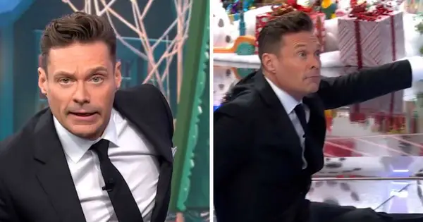 Ryan Seacrest fällt mitten im Spiel auf den Boden-bricht in den Tanzroutine im wilden „Wheel of Fortune“ -Moment ein