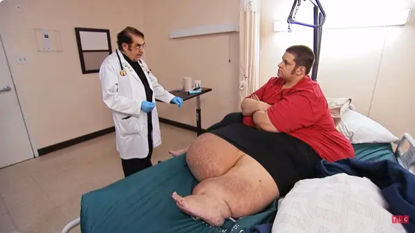 JT Clark with Dr Younan Nowzaradan in 