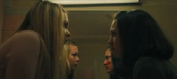 Chloe Guidry as Josephine Bell and Izzy G as Kelly Ellard in a still from 