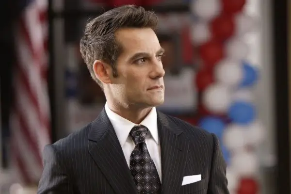 Adrian Pasdar plays Nathan Petrelli in Heroes on NBC and BBC Two
