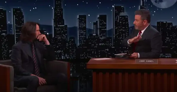 Keanu Reeves oszołomiony, gdy Jimmy Kimmel wykopuje stare wideo, którego nigdy nie spodziewał się ponownie zobaczyć: „Wow, to było ...”