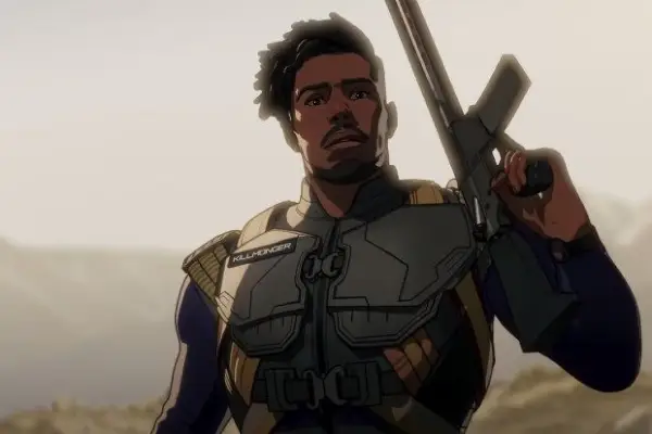 Michael B Jordan voices Erik Killmonger in Marvel