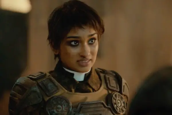 Varada Sethu as Mundy Flynn in Doctor Who episode Boom in armour