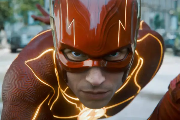 Ezra Miller as Barry Allen in The Flash