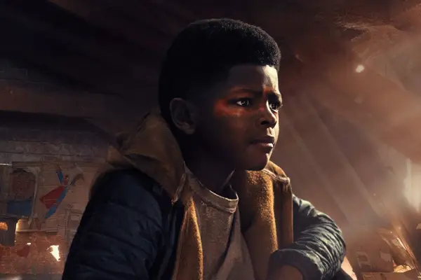 Keivonn Woodard as Sam in The Last of Us.