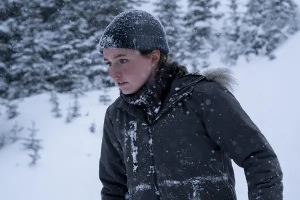 Kaitlyn Dever as Abby in The Last of Us season 2 in the snow