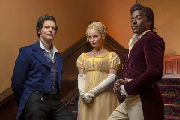 Jonathan Groff, Millie Gibson and Ncuti Gatwa in Doctor Who