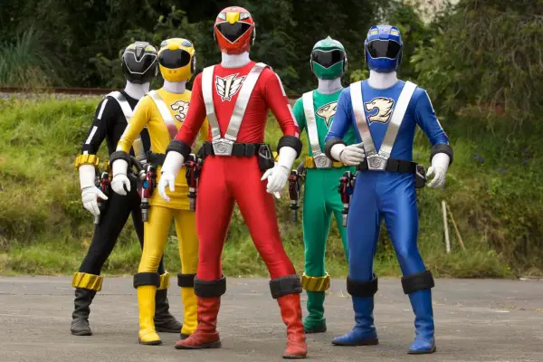 The Power Rangers stand together, ready for action