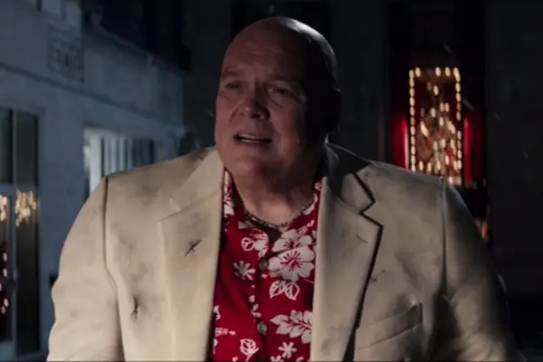 Vincent D’Onofrio as Wilson Fisk/Kingpin and Alaqua Cox as Maya Lopez in Echo