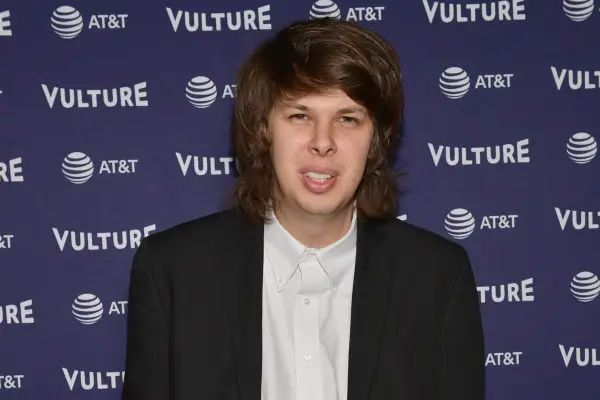 Matty Cardarople in a white shirt and black blazer