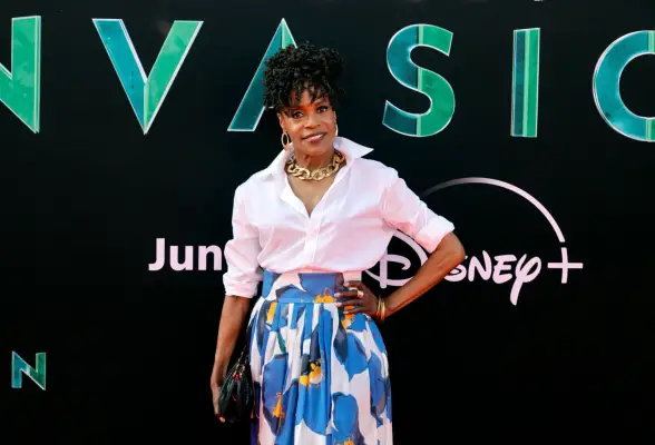 harlayne Woodard attends Marvel Studios