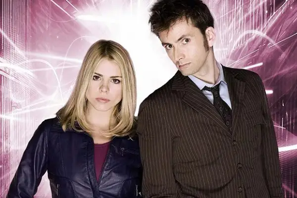 Alex Kingston as River Song and Matt Smith as the Eleventh Doctor in Doctor Who