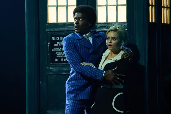 Ncuti Gatwa and Millie Gibson as the Doctor and Ruby Sunday in Doctor Who. They