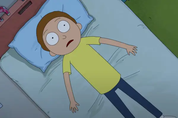 Diane kissing Rick in Rick and Morty