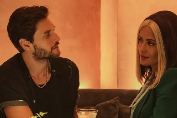 Salma Hayek Pinault in Black Mirror Joan Is Awful in a club