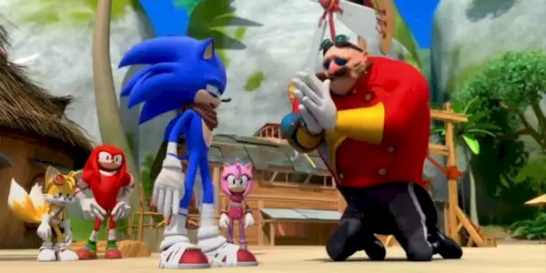 Eggman pleading Sonic to work with him