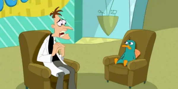 Perry and Doof make up after Doofenshmirtz