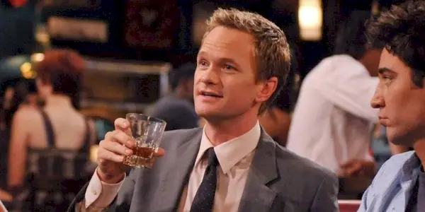 Barney Stinson wearing his signature suit