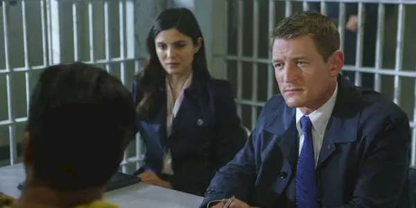 Characters in a prison cell in Chicago Justice