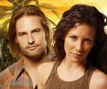 Evangeline Lilly and Josh Holloway from Lost