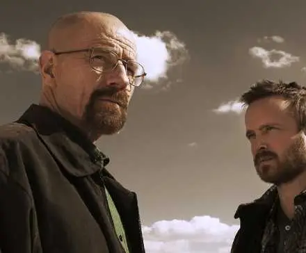 Bryan Cranston and Aaron Paul in Breaking Bad